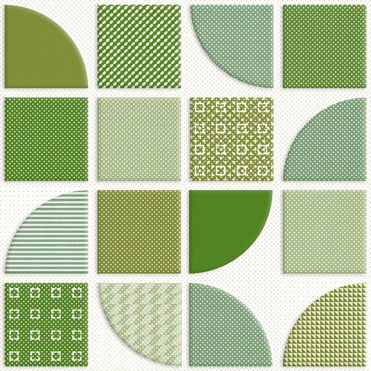 UNO 25X25 ARIA GREEN